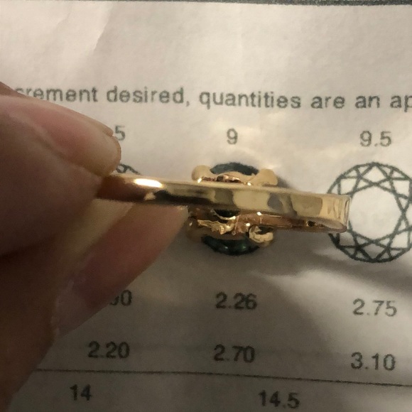 Moissanite ring 8.25 - Picture 4 of 6